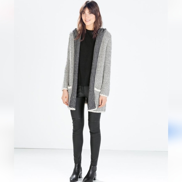 Zara wool blend cardigan sweater size m - Picture 1 of 8